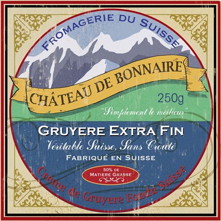 Framed Cheese I Print