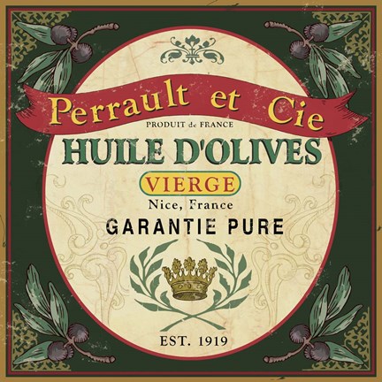 Framed Olive Oil II Print