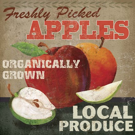 Framed Apples Print