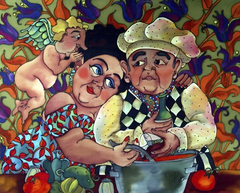 Framed Soup Lovers Print