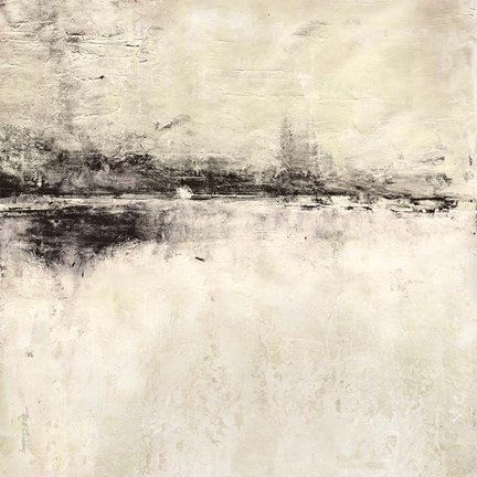 Framed Reflection in Ebony Square Print