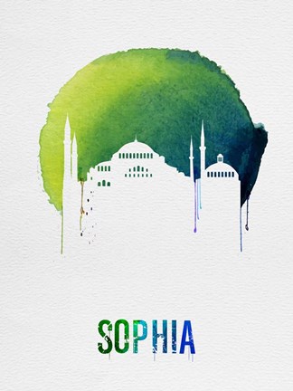 Framed Sophia Landmark Red Print