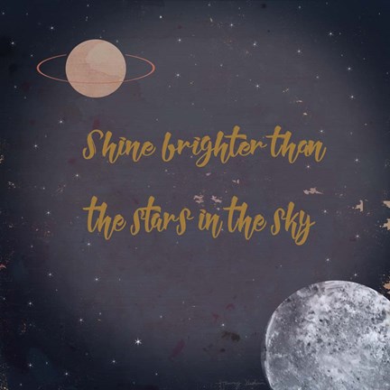 Framed Shine Brighter Print