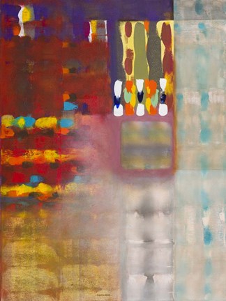 Framed Color Storm at the Piazza Print