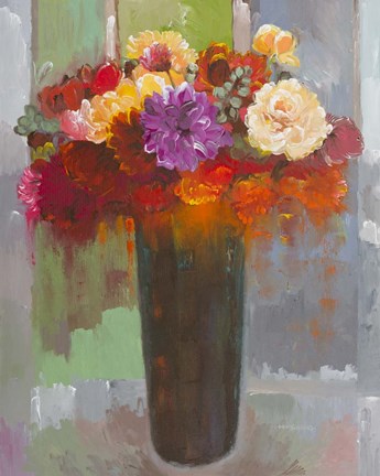 Framed Touch of Fuscia Print