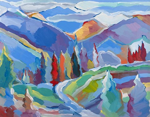 Framed Colorado Composition #5 Print