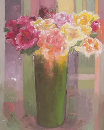 Framed Romantic Roses Print