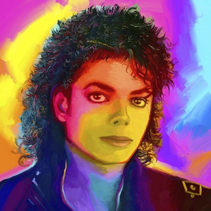 Framed Michael Jackson Pop Art Print