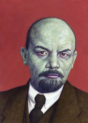 Framed Dead Red - Lenin Print