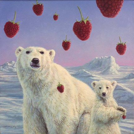 Framed Polar Berries Print