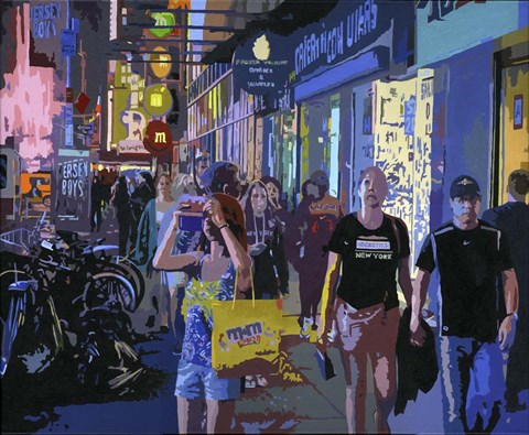 Framed Night Times Print