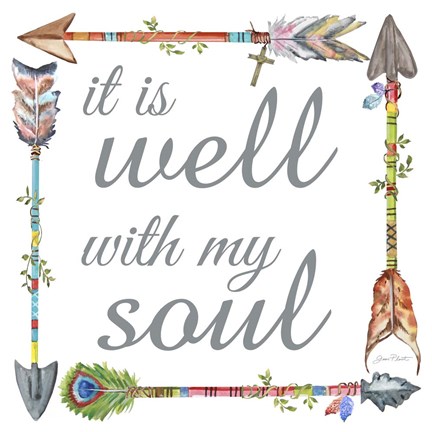 Framed Spiritual Arrows C Print