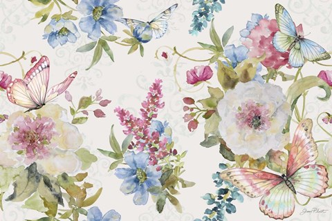 Framed Garden Bliss I Print