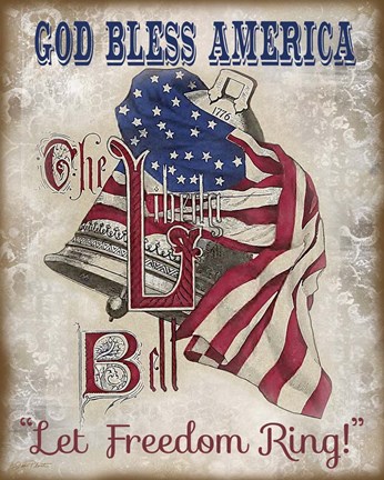 Framed Retro Patriotic-A Print