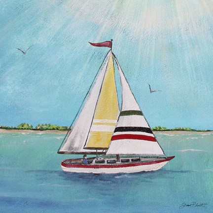 Framed Summer Breeze II Print