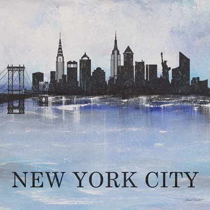 Framed Misty Blue - NYC Print