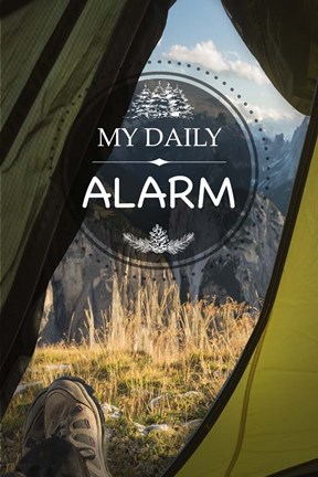 Framed My Daily Alarm Print
