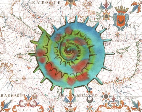 Framed Nautical Treasures-M Print