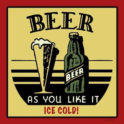 Framed Cold Beer Print