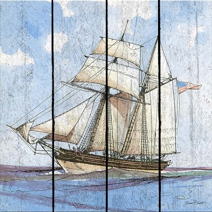 Framed Nautical Ships-B Print