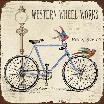Framed Western Wheel Works Print