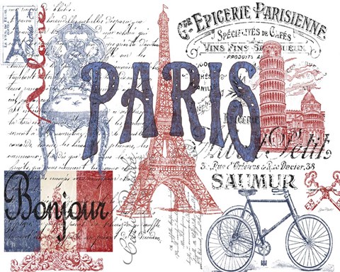 Framed Paris Tray 1 Print