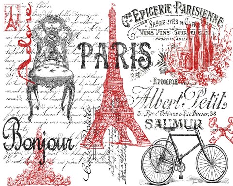 Framed Paris Tray 2 Print