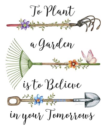 Framed Garden Inspiration - A Print