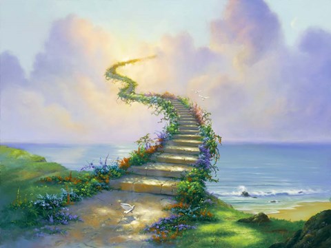 Framed Stairway To Heaven Print