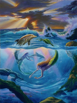 Framed Circle of Friends Print