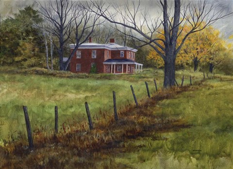 Framed Autumn in the Valley Print