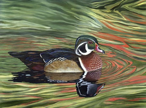 Framed Autumn Rivals Print