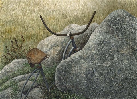 Framed Between a Rock and a Hard Place Print