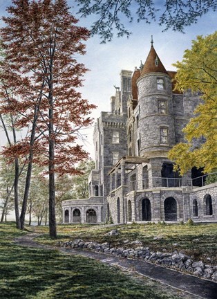 Framed Boldt Castle Print