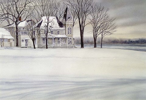 Framed Iron House Print