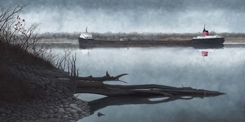 Framed Lady in Morning Print