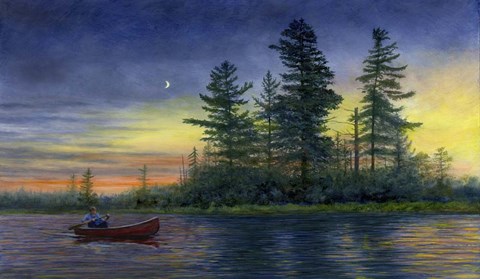 Framed Moon Shadow Print