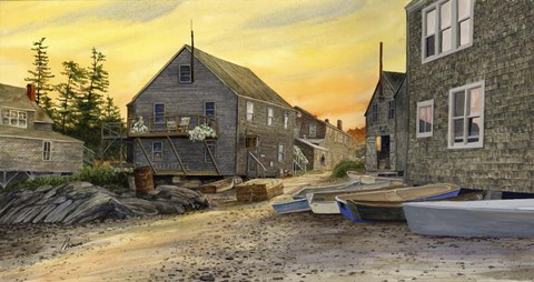 Framed Morning Gold Print