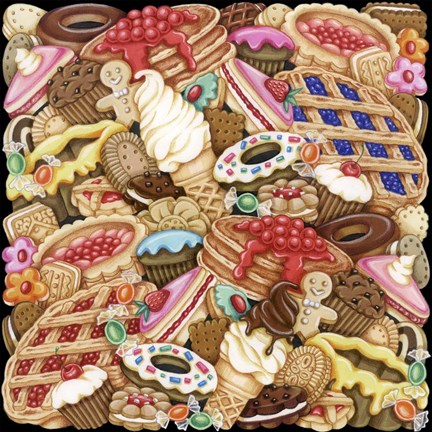 Framed Sweets 1 Print