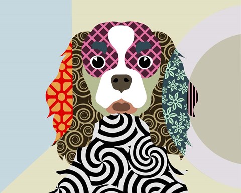 Framed Cavalier King Charles Spaniel Print