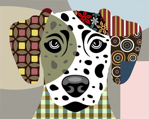 Framed Dalmatian Dog Print