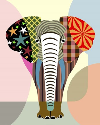 Framed Elephantidae Print
