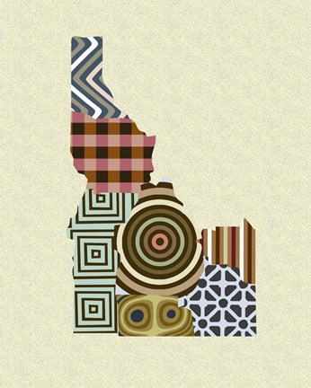 Framed Idaho State Map Print