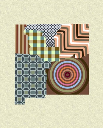 Framed New Mexico State Map Print