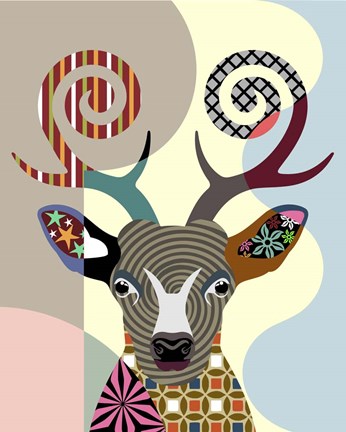 Framed Spectrum Deer Print