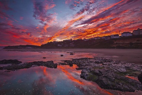 Framed Lincoln City Fire Print