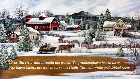 Framed Over the River Print