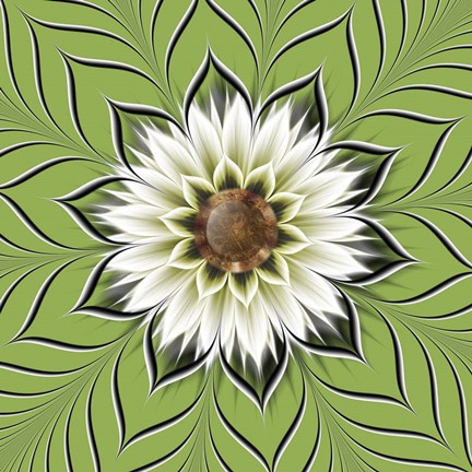 Framed Burst Forth Greenery Print