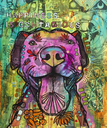 Framed Happiness is Contagious Print