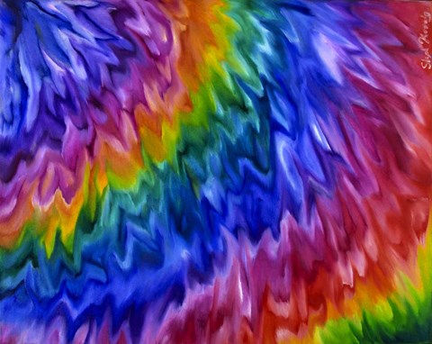 Framed Rainbow Gemstone Print